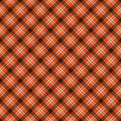 Fall Orange Plaid Fat Quarter Bundle
