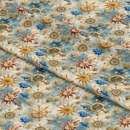 Magical Sea Pattern 10 Quilting Cotton Fabric