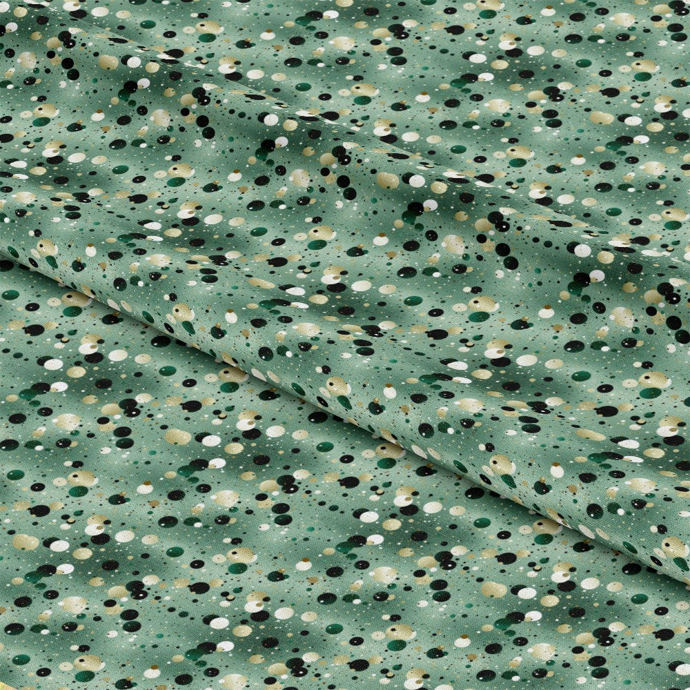 Green Confetti Pattern 4 Quilting Cotton Fabric