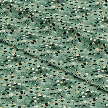 Green Confetti Pattern 4 Quilting Cotton Fabric