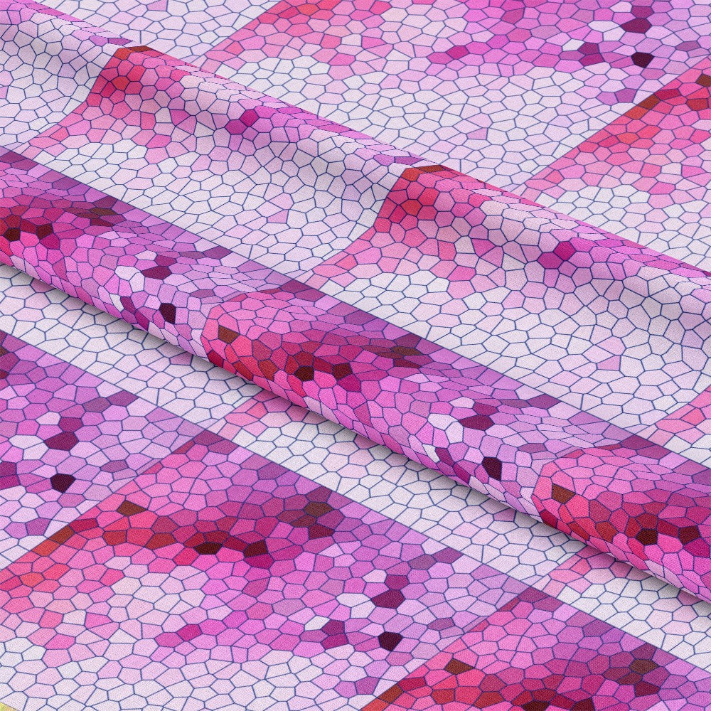 Mosaic Love Pattern 19 Quilting Cotton Fabric