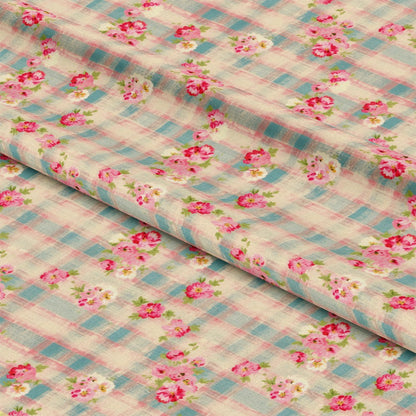 Country Girl Plaid Pattern 3 Quilting Cotton Fabric