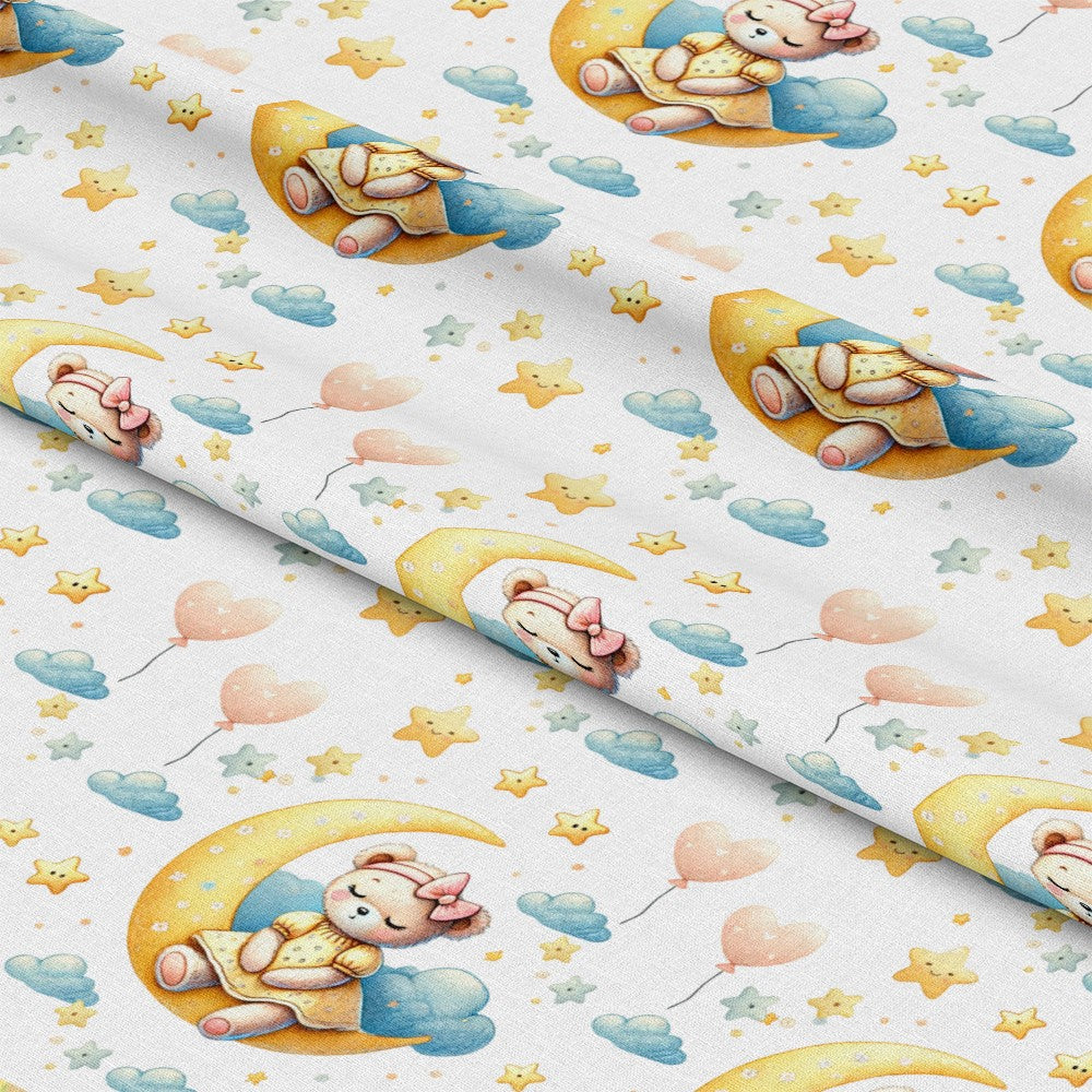 Daisy Teddy Bears Pattern 3 Quilting Cotton Fabric
