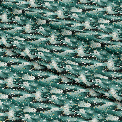 Green Confetti Pattern 10 Quilting Cotton Fabric