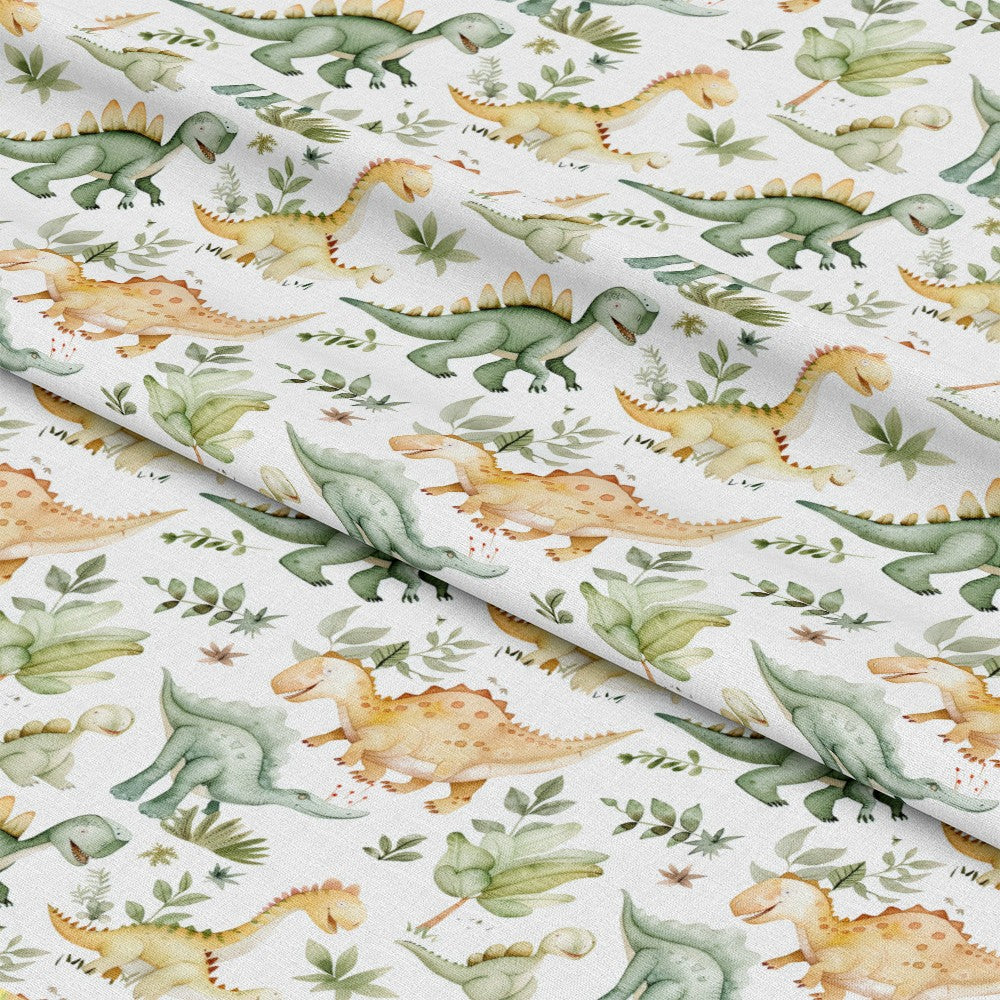 Watercolor Dinosaurs Pattern 11 Quilting Cotton Fabric