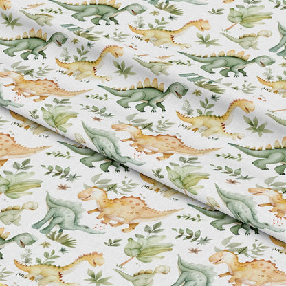 Watercolor Dinosaurs Pattern 11 Quilting Cotton Fabric