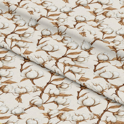 Raw White Cotton Pattern 7 Quilting Cotton Fabric