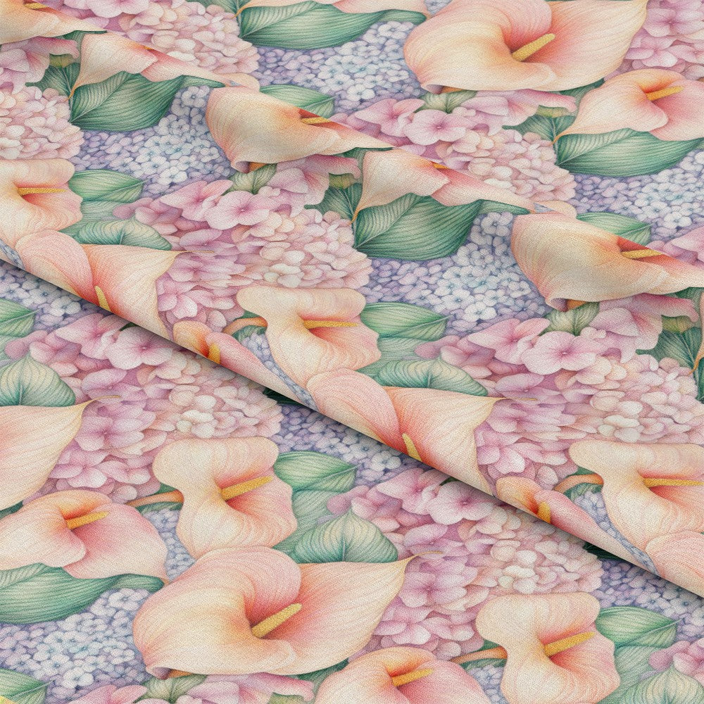 Pastel Calla Lily Pattern 5 Quilting Cotton Fabric