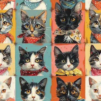 Well Dressed Cats Fat Quarter Bundle