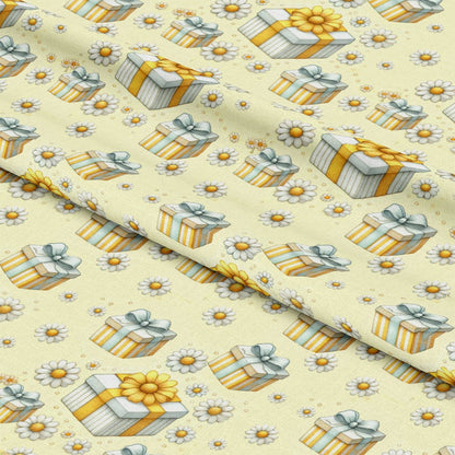 Daisy Teddy Bears Pattern 9 Quilting Cotton Fabric