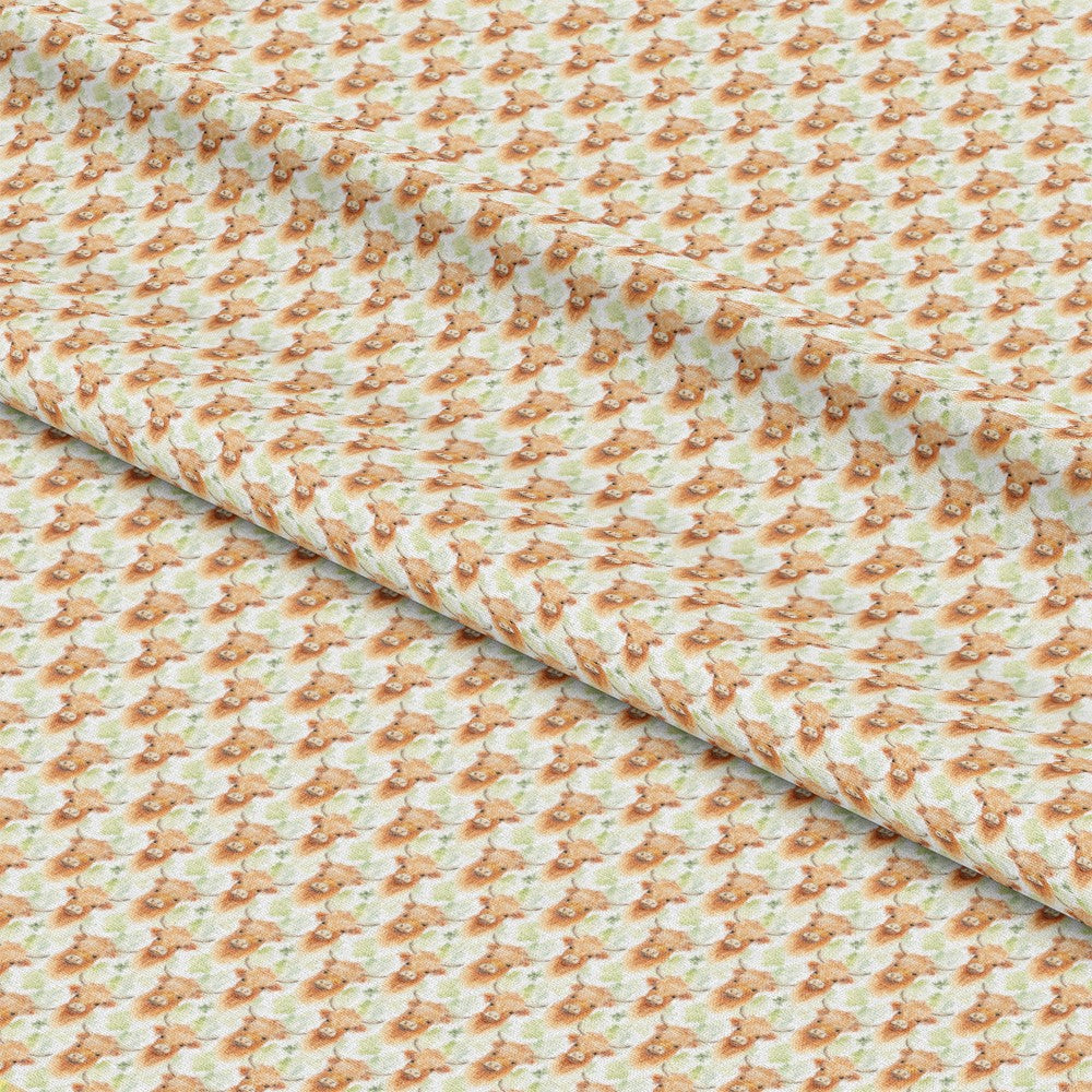 Funky Highland Cows Pattern 9 Quilting Cotton Fabric