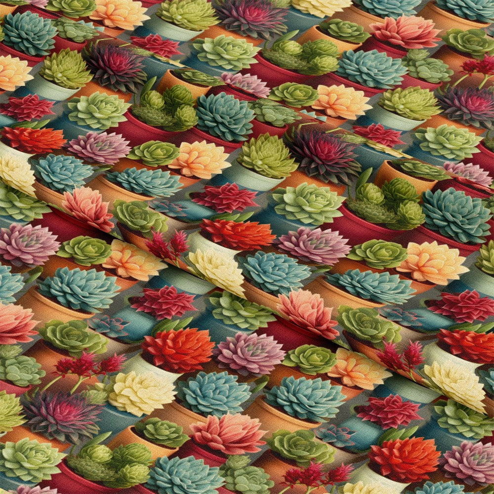 Succulents Pattern 8 Quilting Cotton Fabric