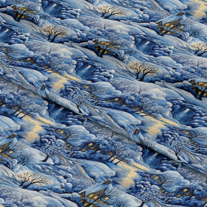 Winter Under the Dawn Pattern 1 Quilting Cotton Fabric