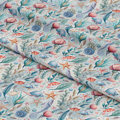 Magical Sea Pattern 20 Quilting Cotton Fabric