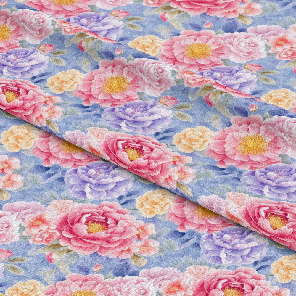 Japanese Floral Pattern 1 Quilting Cotton Fabric