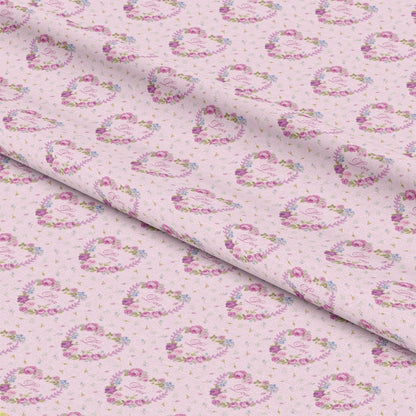 Pink Tea Party Pattern 9 Quilting Cotton Fabric
