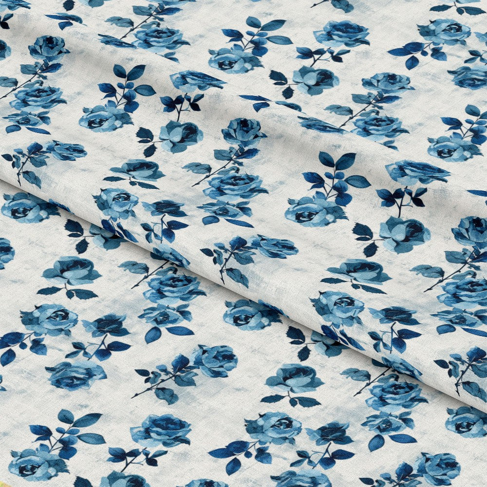 Vintage Farmhouse Blue Pattern 2 Quilting Cotton Fabric