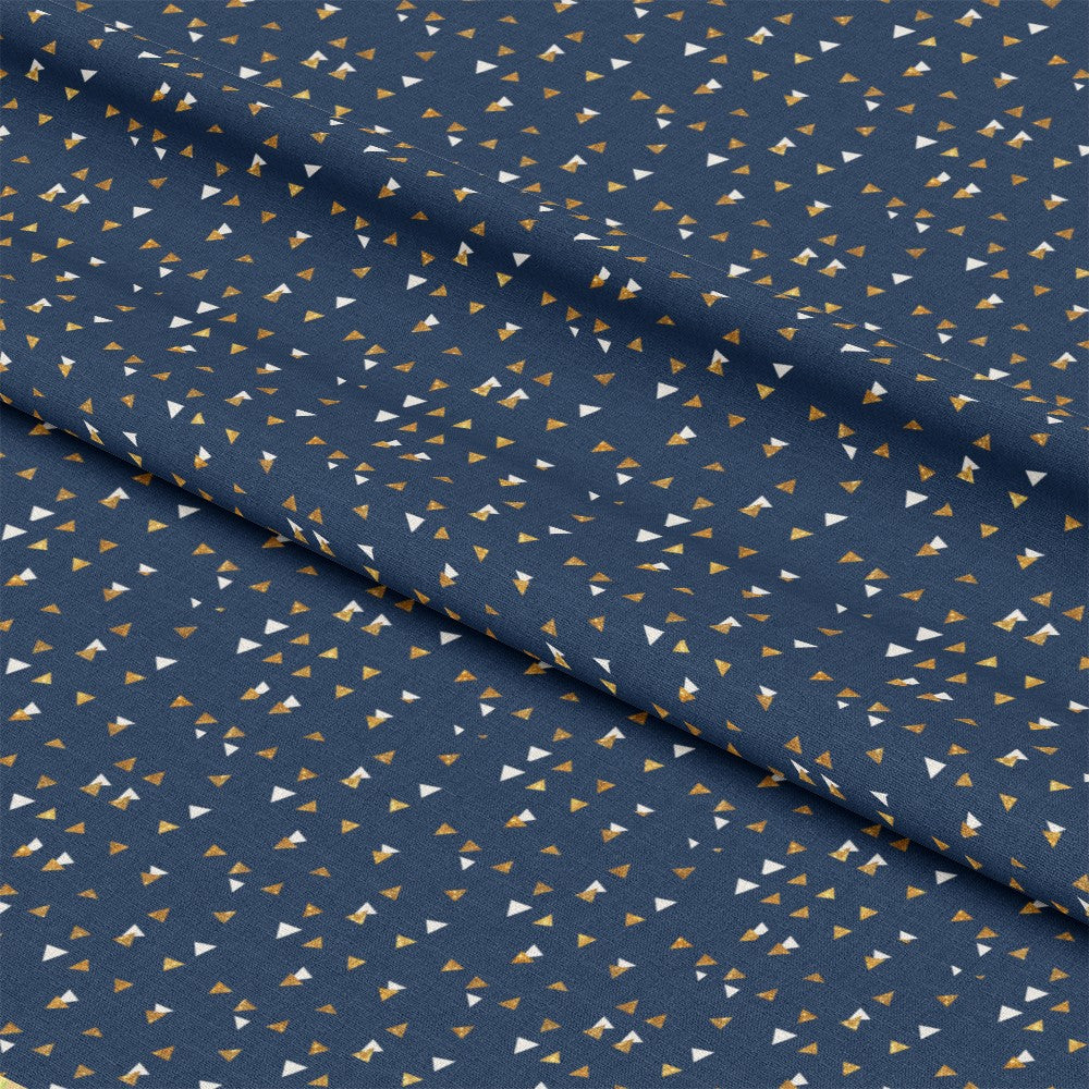 Navy and Gold Celebration Pattern 13 Quilting Cotton Fabric