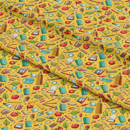 Back to School Pattern 23 Quilting Cotton Fabric