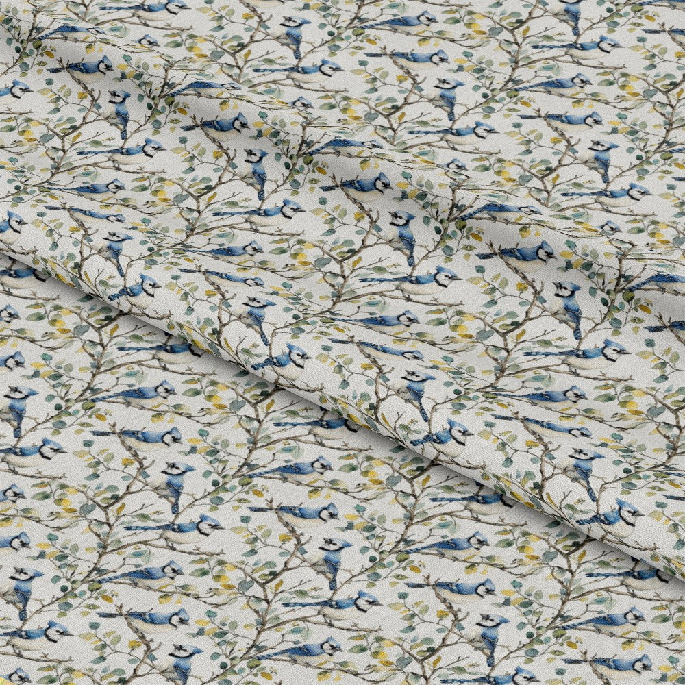 Blue Jay Florals Pattern 3 Quilting Cotton Fabric