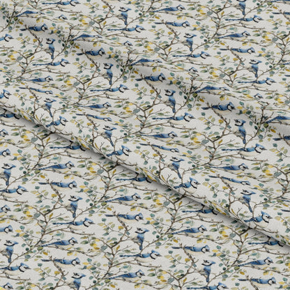 Blue Jay Florals Pattern 3 Quilting Cotton Fabric