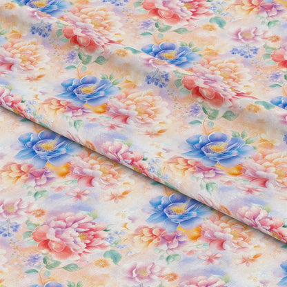 Japanese Floral Pattern 7 Quilting Cotton Fabric