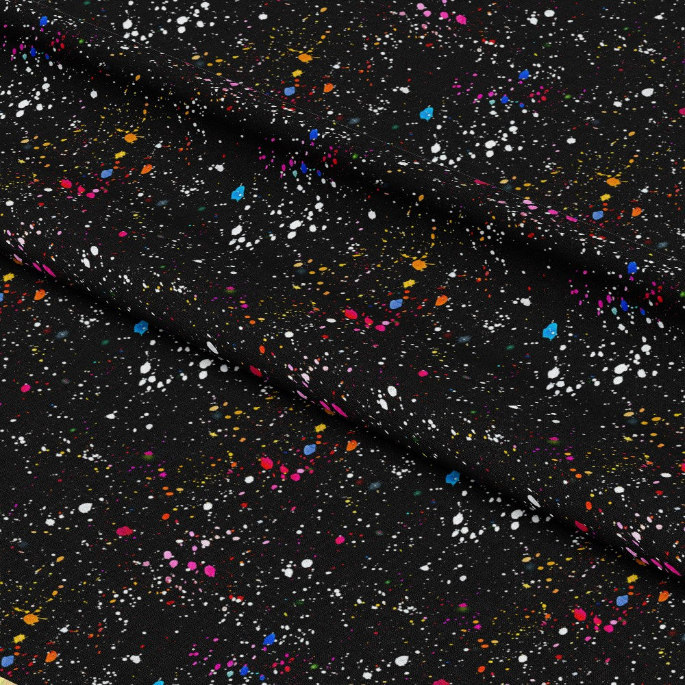 Glitter Paint Splatter Pattern 7 Quilting Cotton Fabric