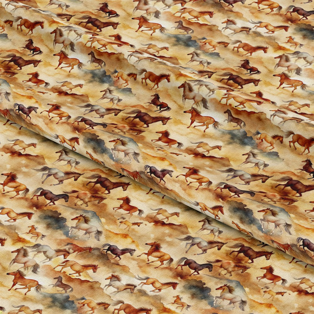 Wild Horses Pattern 5 Quilting Cotton Fabric
