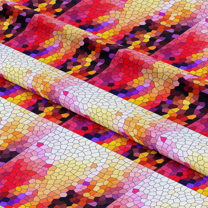 Mosaic Love Pattern 9 Quilting Cotton Fabric