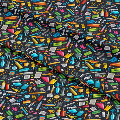 Back to School Pattern 20 Quilting Cotton Fabric