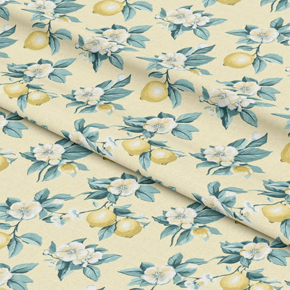 Lemon Floral Shabby Chic Pattern 4 Quilting Cotton Fabric