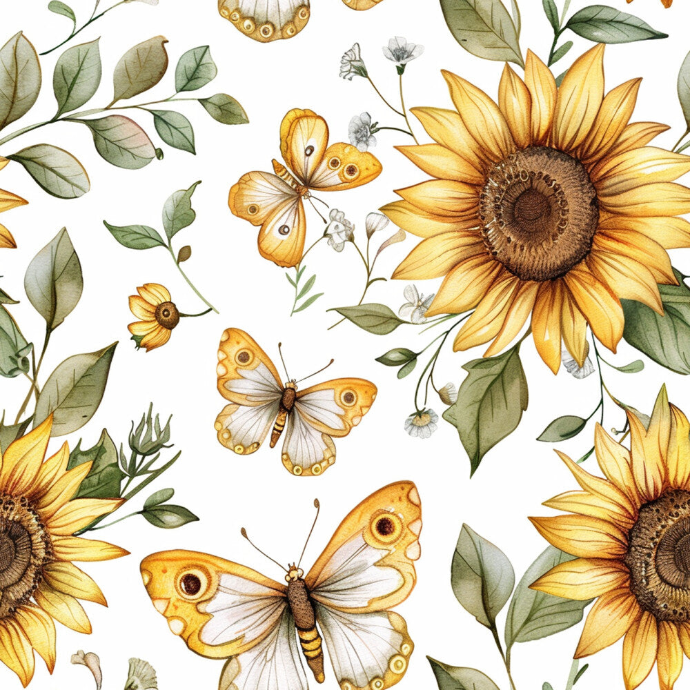 Country Sunflower Butterfly Fat Quarter Bundle