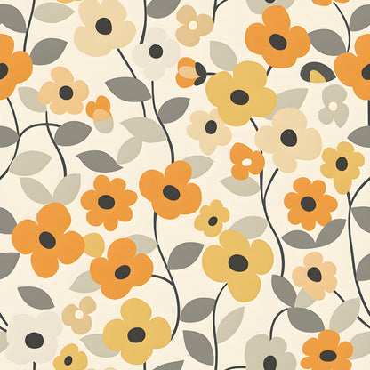 70s Retro Flowers Fat Quarter Bundle