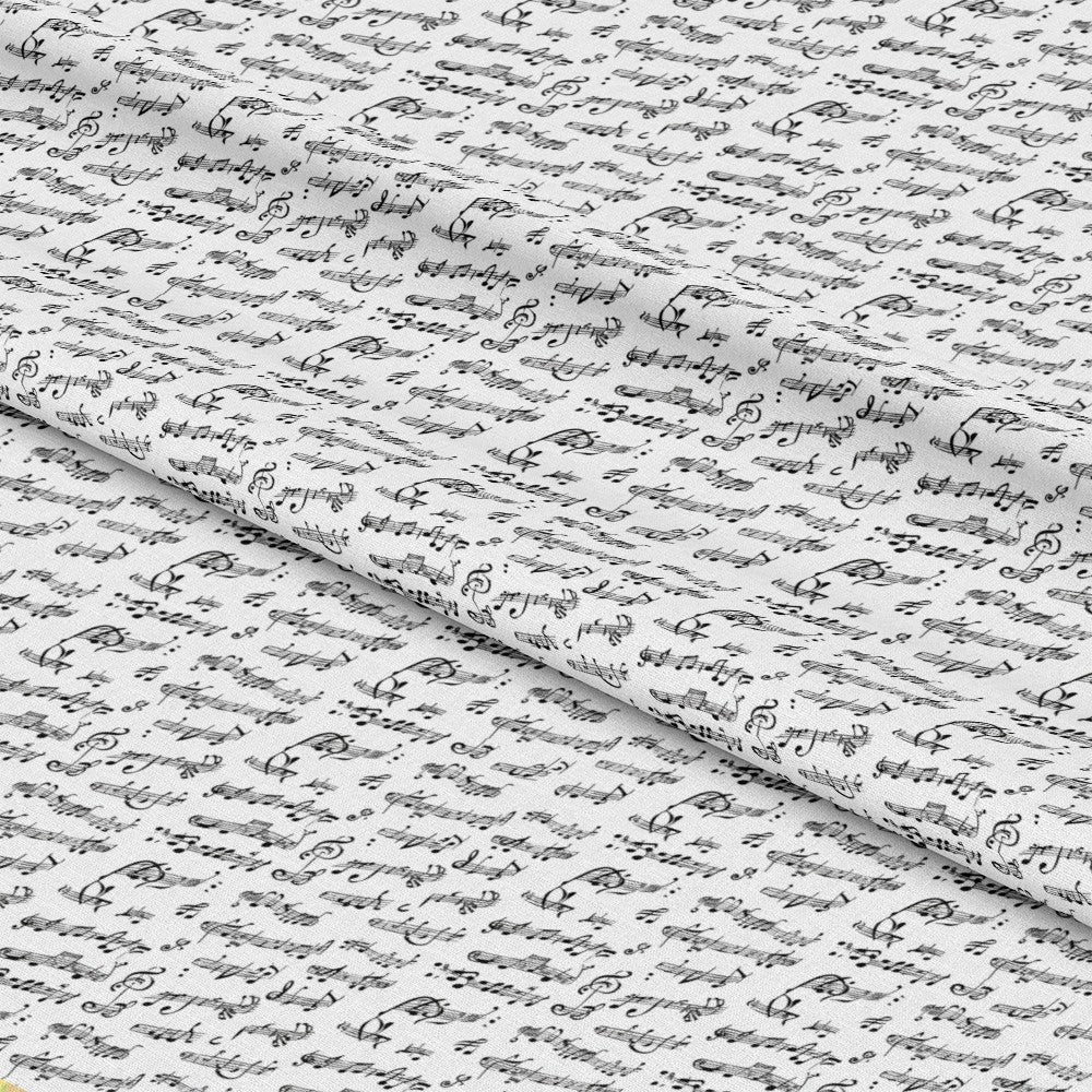 Handwritten Music Pattern 7 Quilting Cotton Fabric