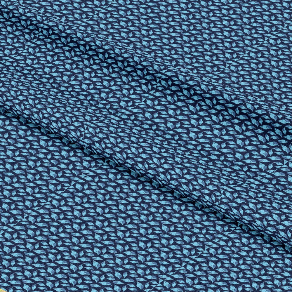 Navy Nautical Sea Pattern 13 Quilting Cotton Fabric