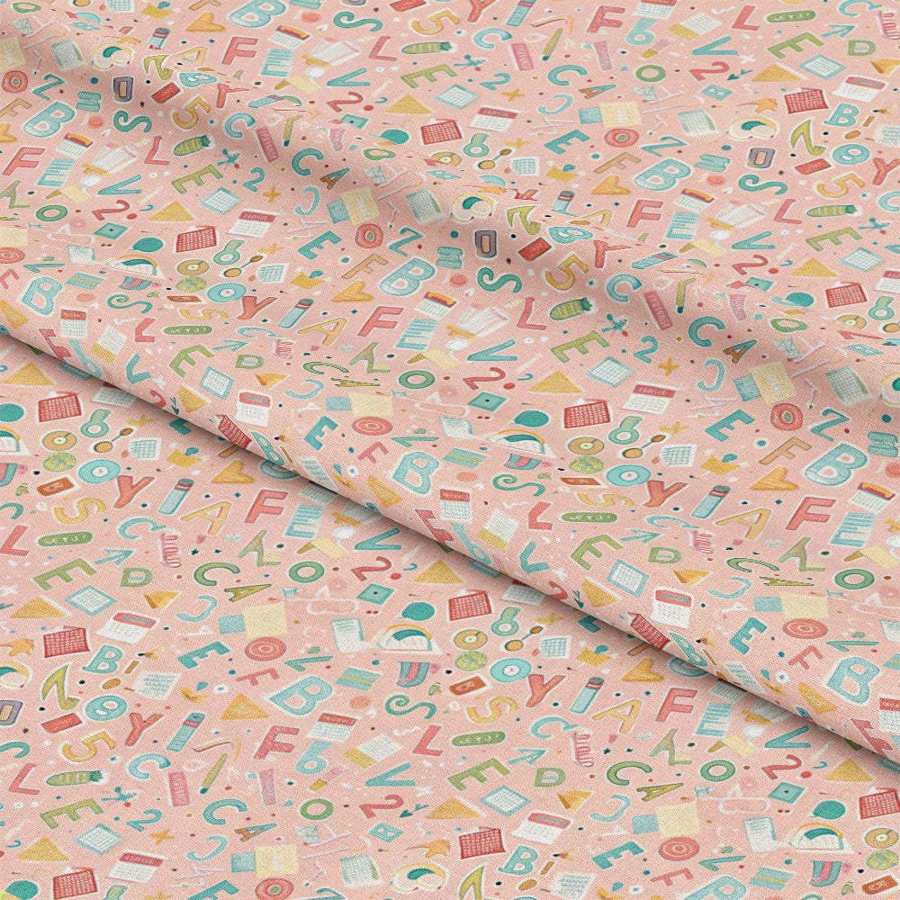 Back to School Pattern 3 Quilting Cotton Fabric