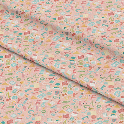 Back to School Pattern 3 Quilting Cotton Fabric