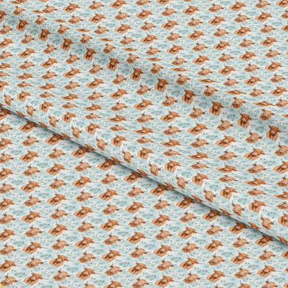 Funky Highland Cows Pattern 11 Quilting Cotton Fabric