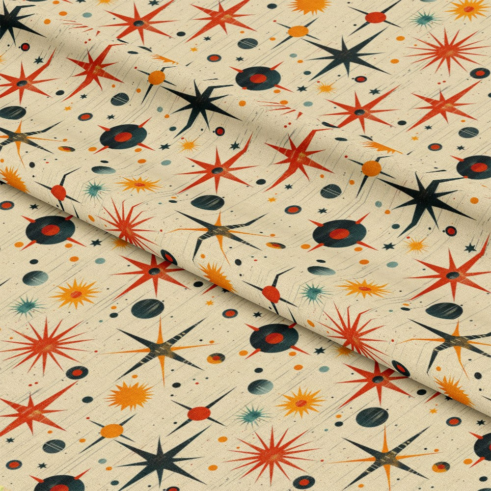 Retro Starburst Pattern 7 Quilting Cotton Fabric