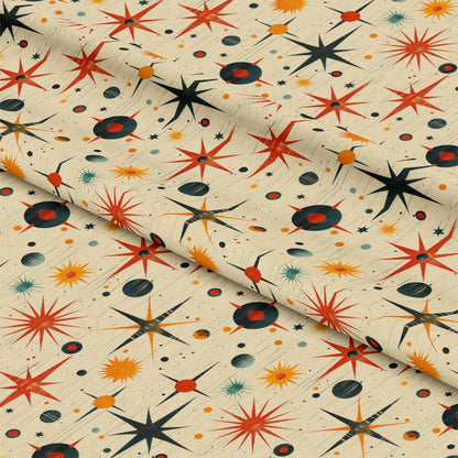 Retro Starburst Pattern 7 Quilting Cotton Fabric