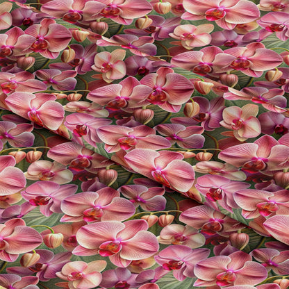 Realistic Flowers Pattern 32 Quilting Cotton Fabric