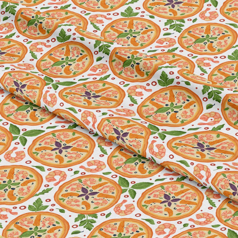 Pizza Pattern 1 Quilting Cotton Fabric