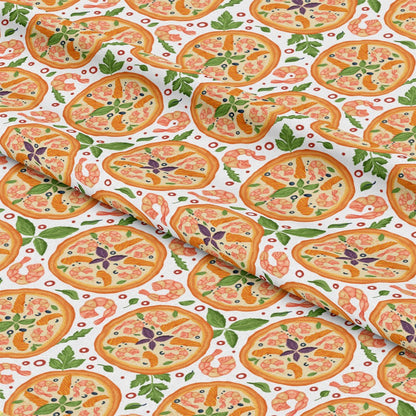 Pizza Pattern 1 Quilting Cotton Fabric