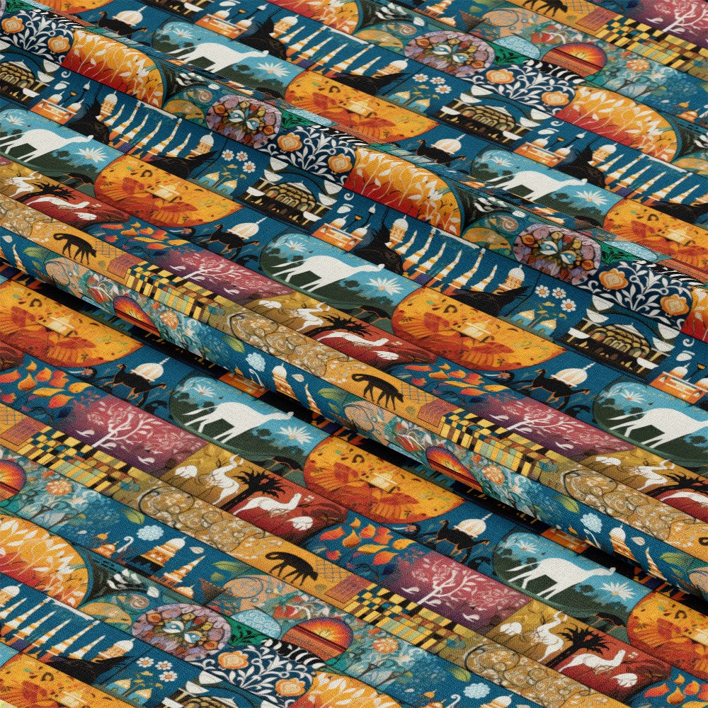 Mosaic Art Pattern 19 Quilting Cotton Fabric