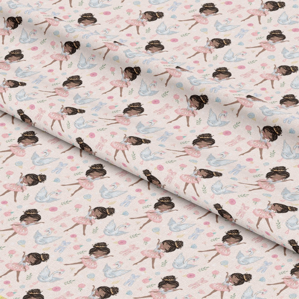 Sweet Ballerina Pattern 3 Quilting Cotton Fabric