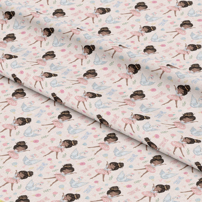 Sweet Ballerina Pattern 3 Quilting Cotton Fabric