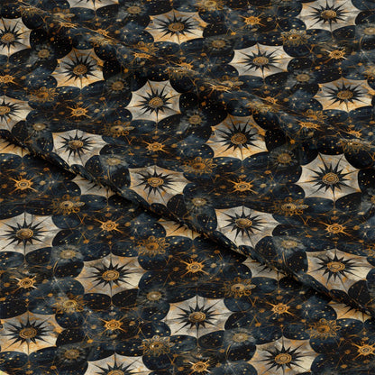 Baroque Celestial Pattern 1 Quilting Cotton Fabric
