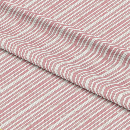 - Vintage Pink Patterns Pattern 13 Quilting Cotton Fabric  
- Pink stripes  
- White stripes  
- Stripe design  
- Quilting fabric  
- Cotton material  
- Soft texture  
- Tailoring fabric  
- Craft fabric  
- Durable cloth  
- Sewing material