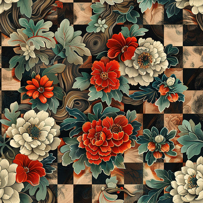 Floral Scrollwork Fat Quarter Bundle