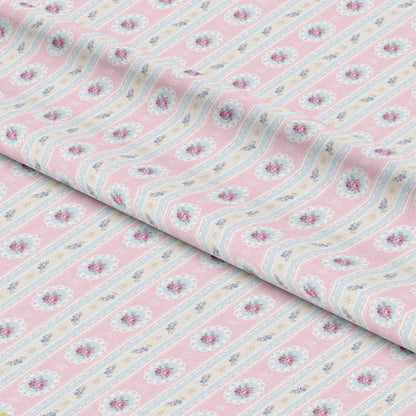 Pink Tea Party Pattern 12 Quilting Cotton Fabric